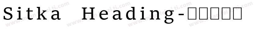 Sitka Heading字体转换